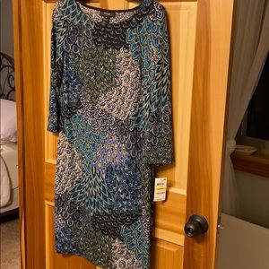 Style & Co. peacock dress